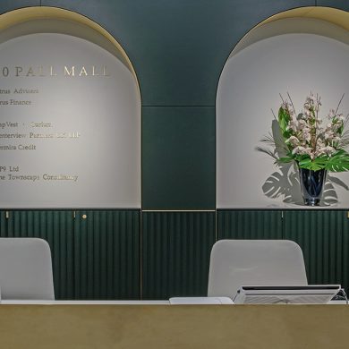 100 Pall Mall - Photo of the refurbishment to the reception area