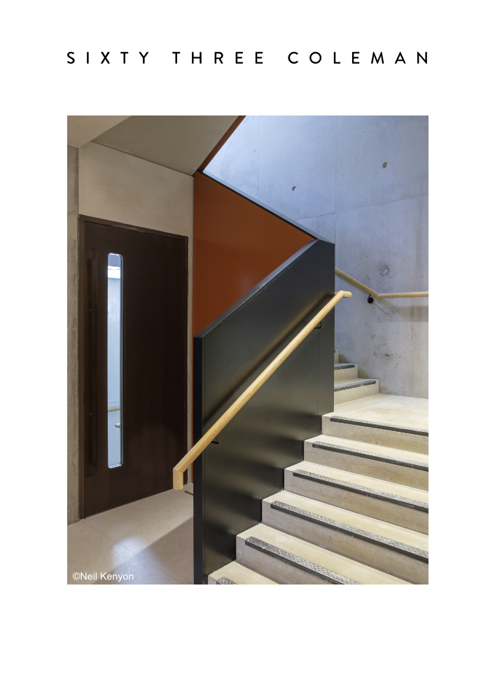 63 Coleman Street designed by Emrys Architects. Photography by Neil Kenyon