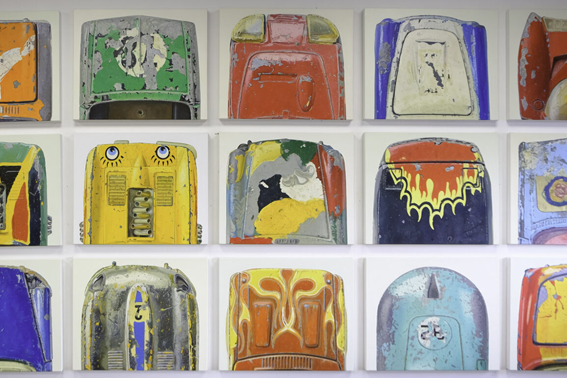 Jeremy Dickinson Artwork. Hyper realistic toy cars